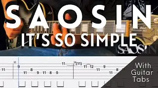 Saosin- It&rsquo;s So Simple Cover (Guitar Tabs On Screen)