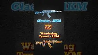BGMI Glacier - AKM❄️ VS Wandering Tyrant - AKM 🔥#bgmi  #pubg  #bgmishorts  #pubgshorts #akmskin