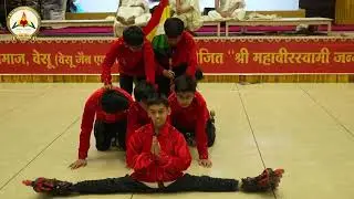 SCJ Tapovan Jain School Students Present Skating Dance Tribute on Mahavir Janma Kalyanak