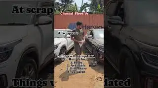 Chennai Flood vehicle scrap rate salvageCar insurance claim #ytshorts #salvage #kia #subscribe#share