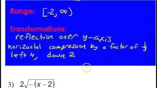 Day 5 CW   Graphing Radical Functions with Horizontal Stretches and Compressions
