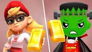 Ryan&rsquo;s World Halloween Edition vs Subway Surfers City Tricky