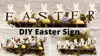 Easter Sign| DIY Easter Decor| Easter DIY 2021|Easter DIYs for 2021|Home decor