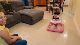 Baby walker/ 8 month old using a walker.