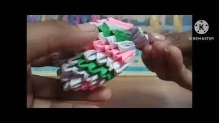 How to make a small swan # 3d origami # Paper craft # art # origami 