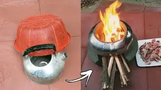 Creative idea wood stove from super beautiful and simple iron mold.#187 #howto#woodstove