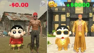 Gareeb 😭 Se Amir Tak 😱 Franklin & Shinchan Ki Kismat Palat Gayi | Indian theft auto Simulator