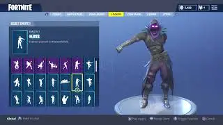 FORTNITE RAVEN Skin 40+ Dances Emotes