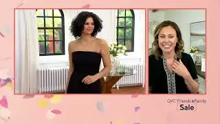Diamonique Choice of Cut Paperclip Necklace or Ring, Sterling on QVC