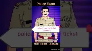 Hall ticket police Exam