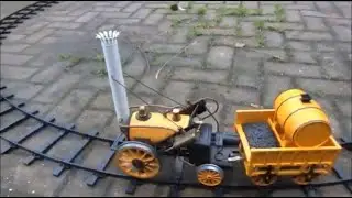 Hornby 3 1/2 Gauge Stephenson's Rocket Live Steam Locomotive First Run With Bix Replacement Gas Tank