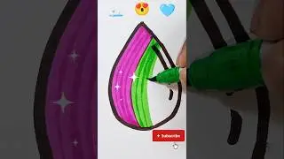 Satisfying Colour💧❤️😍 #trending #viral #art #youtubeshorts #drawing #viralshorts #satisfying #doms