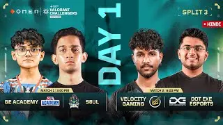 [HINDI] OMEN VCSA Split 3 &ndash; Day 1 || OMEN VALORANT Challengers South Asia 2025