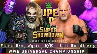 Super Showdown 2020  match card.