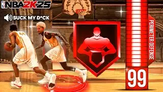 EXPOSING TRASH TALKERS WITH 99 PERIMETER DEFENSE + LEGEND IMMOVABLE ENFORCER ON NBA 2K25...😂 *Funny*