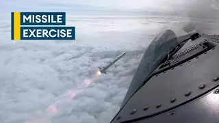 RAF Typhoons and F-35s fire their largest number of ASRAAM missiles