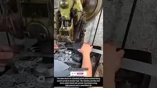 Industrial Punch Press Machine Making Circular Rings !! #shorts #innovation #tool