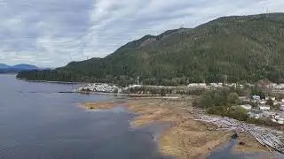 Drone returning to MK Bay Marina at low tide #djimini4pro #mkbaymarina