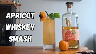 Apricot Whiskey Smash Cocktail Recipe!