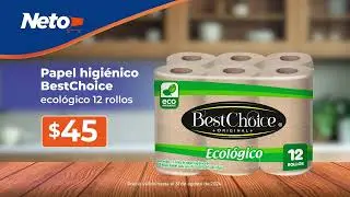 Papel higi&eacute;nico BestChoice ecol&oacute;gico $45