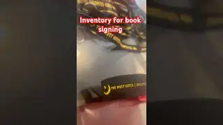 Book Signing Inventory! #Authoressjeniferstewart #wristband #inventory #booksigning #shorts