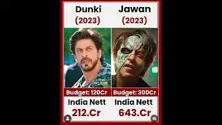 Dunki VS Jawan movie comparison box office collection #viral #trending #shorts #dunki #jawan #srk