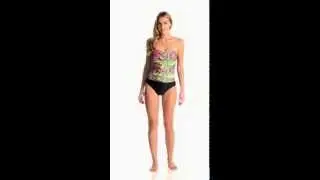 Ceeb Mardi Gras Bandeau One Piece | SwimOutlet.com