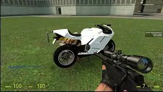gerson and tails drive a motorbike around gm_bigcity to free bird