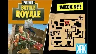 FORTNITE WEEK 9 TREASURE LOCATION! | Follow The Treasure Map Found In HAUNTED HILLS