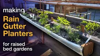 Making Rain Gutter Planters