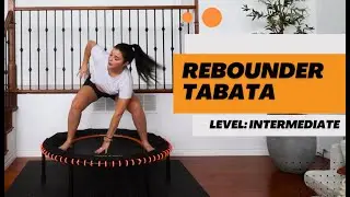 Rebounder (Mini Trampoline) TABATA STYLE  🎉  | Level: Intermediate