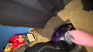 Eureka smart vac vacuuming my bedroom after confetti disaster