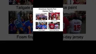 American Sports Fan Starter Pack #memes #usa #shorts