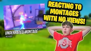 Reacting to Fortnite Montages With 0 Views (They are Actually GOOD?)