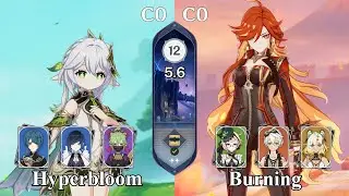 C0R1 Nahida Hyperbloom & C0R1 Mavuika Burning | Spiral Abyss 5.6 | Genshin Impact