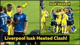 Liverpool&rsquo;s Alexander Isak Heated Clash on Return as Sweden Lose to Kosovo