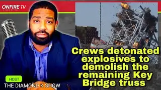 Key Bridge demolition: Explosives detonated to break apart truss