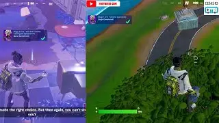 Tune The TV while wearing the Bytes Outfit & Chrome opponents Fortnite Bytes Quests