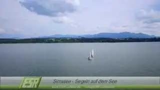 Simssee - Segeln auf dem See - ESR Luftbild