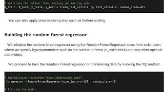 Regression Example with RandomForestRegressor class