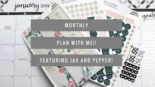 Plan with Me // Monthly // Ft Jax and Pepper