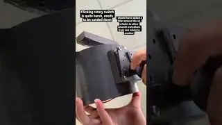 Clicking rotary switch on measuring jug body