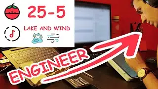 ⛈ Lake and Wind - 🍅 25 - 5 Pomodoro - Study with me - Productivity (Audio fixed)