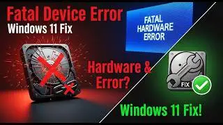 How To Fix The Request Failed Due To A Fatal Device Hardware Error In Windows 11