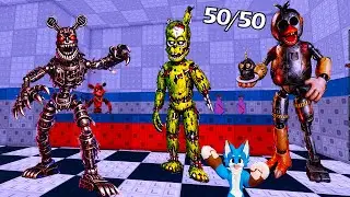 CONSEGU&Iacute; TODOS LOS 50 PERSONAJES MONSTRUOSOS DE FNAF 2 🙀Encuentra el FNAF 50 EN ROBLOX