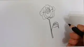 Rose🌹 Drawing With Number 0!!Как Нарисовать  розу из цифры 0!!
