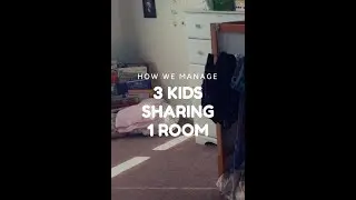 Bedroom Tour of 3 kids in a room