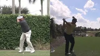 KENNY PERRY - DRIVER GOLF SWING DTL FACE ON REG & SLOW MOTION 1080p HD