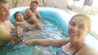 Empezando el Año nuevo con mí tío y mí nieto y yerno