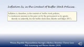 Inflation Is, in the Context of Buffer Stock Policies&hellip; (2020)
